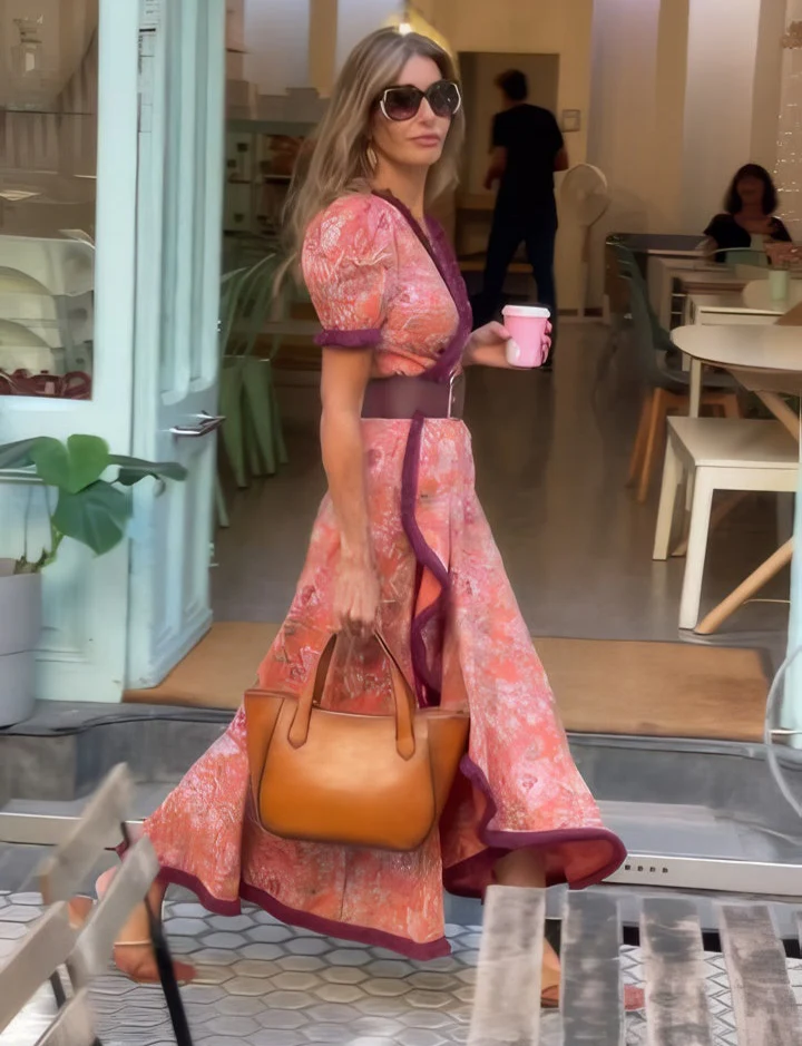 Serelith | elegant pink maxi